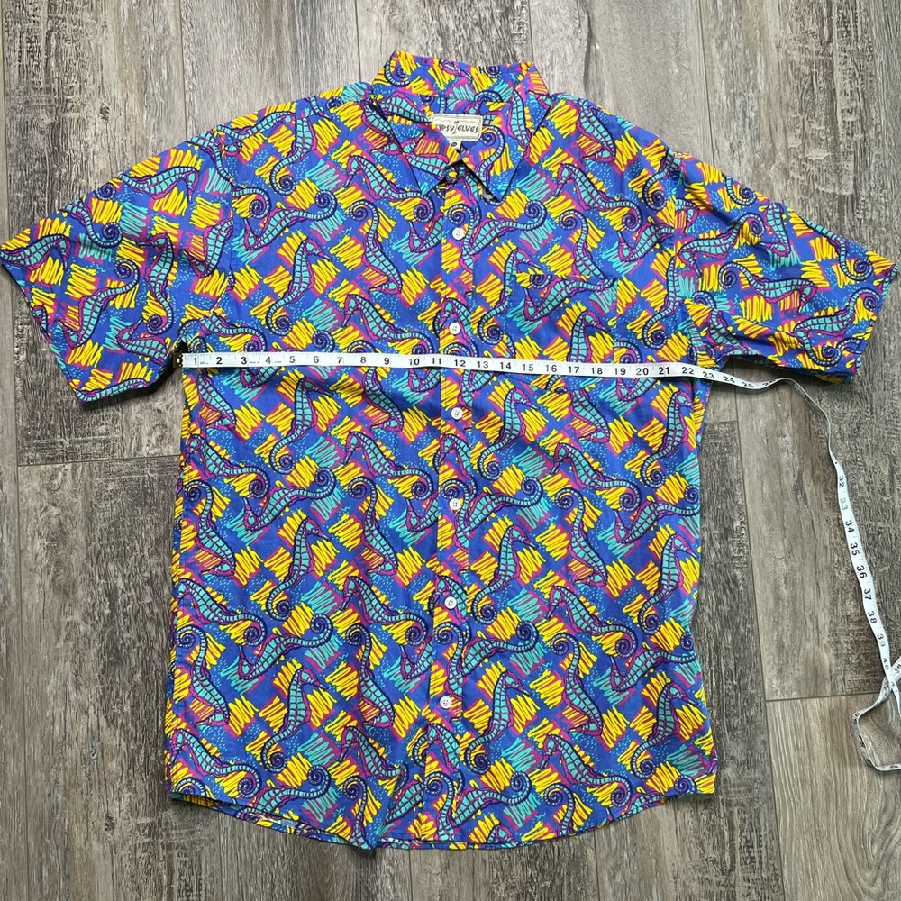Tipsy Elves Wild Seahorse Print button-up shirt - Picture 6 of 9
